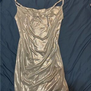Forever 21 Shimmering Gold Dress
